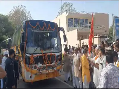 Khatu Shyam: Major Gift for Devotees Traveling to Khatu Shyam as Agriculture Minister Flags Off 2 Free AC Buses